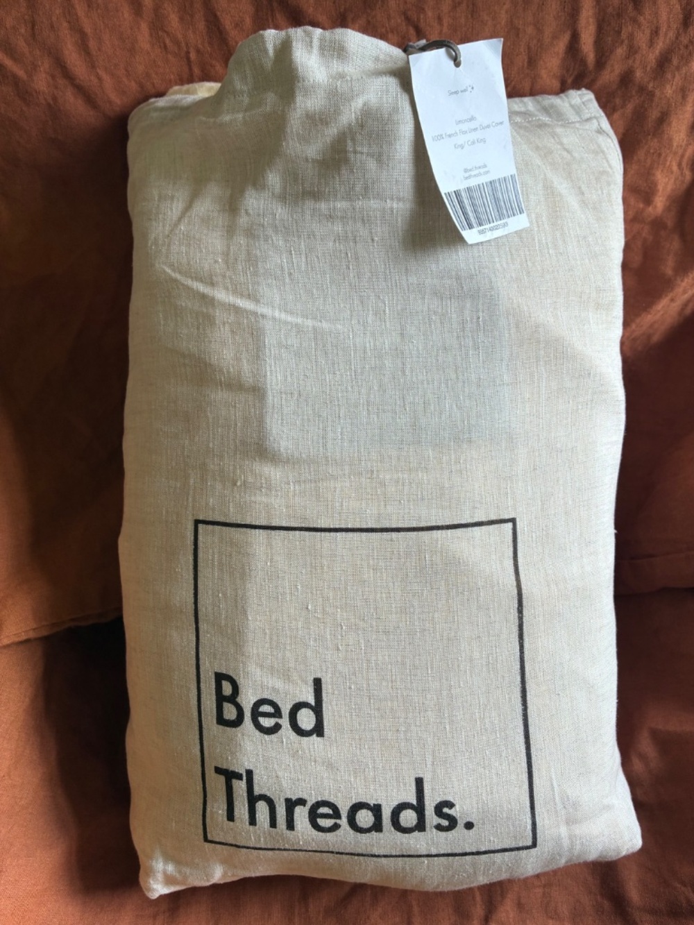 NWT Limoncello Bed Threads KING / CALI KING 100% Flax Linen Duvet Cover - Picture 6 of 8